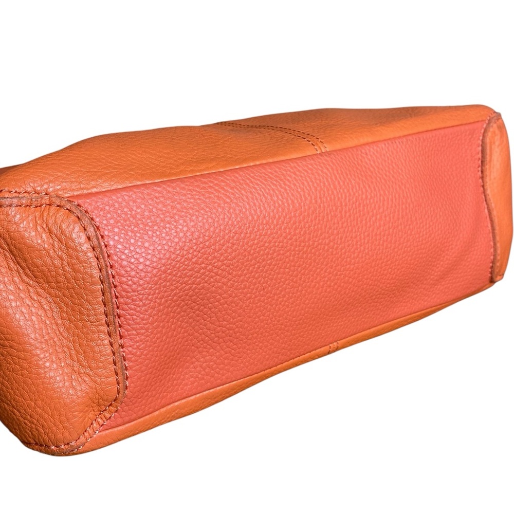 The Sak Iris Medium Orange Leather Hobo Shoulder Bag - Picture 7 of 16